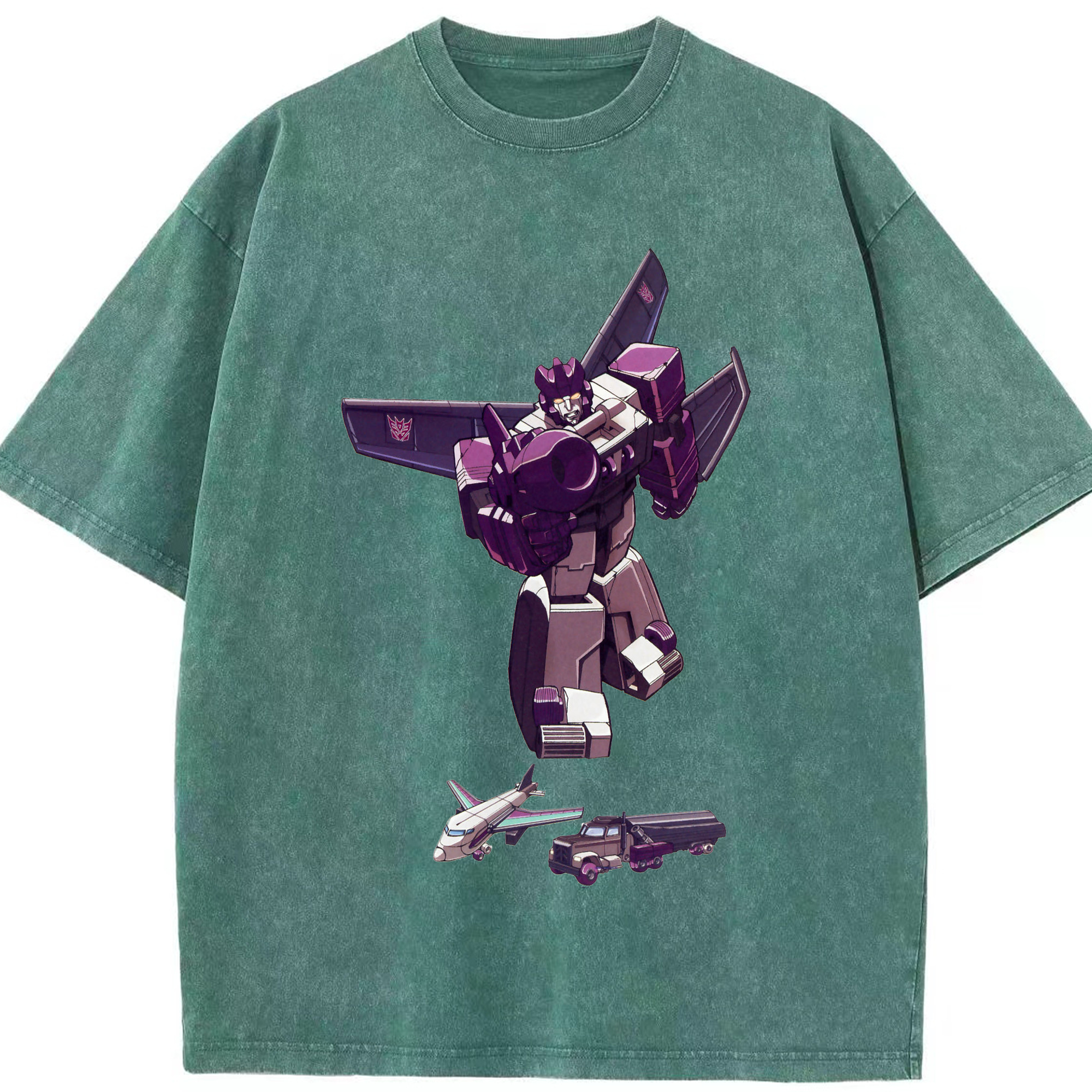 （画像用）  綿100% ヴィンテージ風 半袖Tシャツ（フロントプリント）